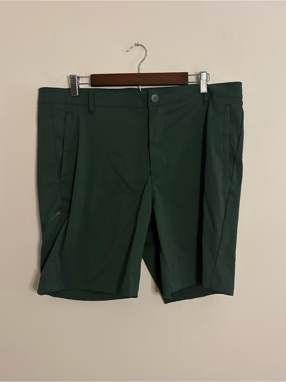 All In Motion Men’s Size 38 Dark Green Shorts 8” Inseam Pockets Lightweight Golf